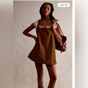 Free People - Overall Smock Mini Cord Top